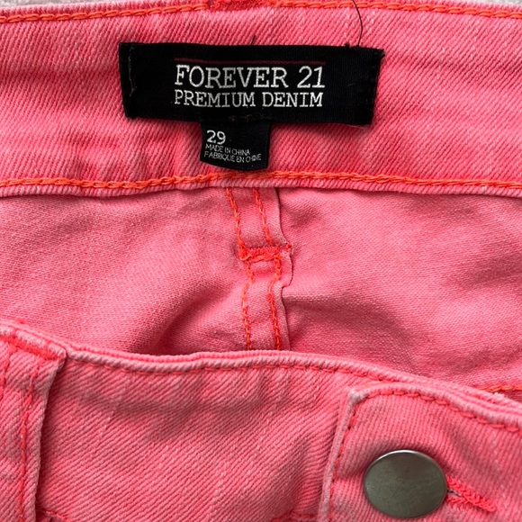 Forever 21 Neon Jeans Size 29 - Picture 5 of 6